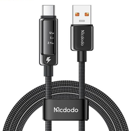 کابل شارژ تایپ سی 6 آمپر با صفحه نمایش OLED مک دودو 1.2 متری مدل Mcdodo CA-8870